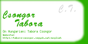 csongor tabora business card